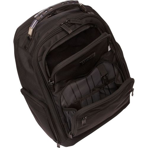  Kenneth Cole REACTION Kenneth Cole Reaction 1680d Polyester Expandable Double Gusset 17.0” Laptop Backpack, Black