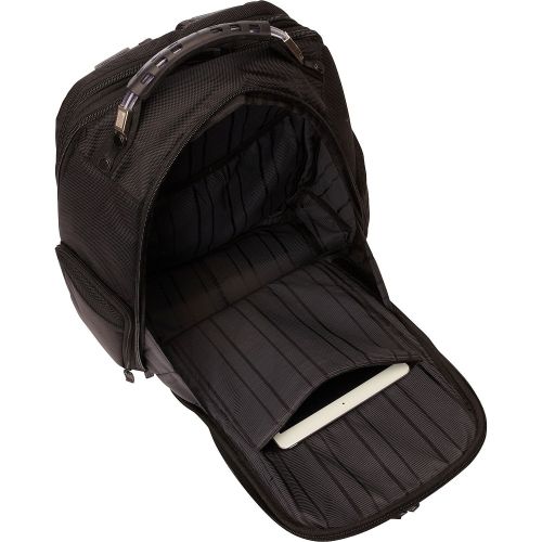  Kenneth Cole REACTION Kenneth Cole Reaction 1680d Polyester Expandable Double Gusset 17.0” Laptop Backpack, Black