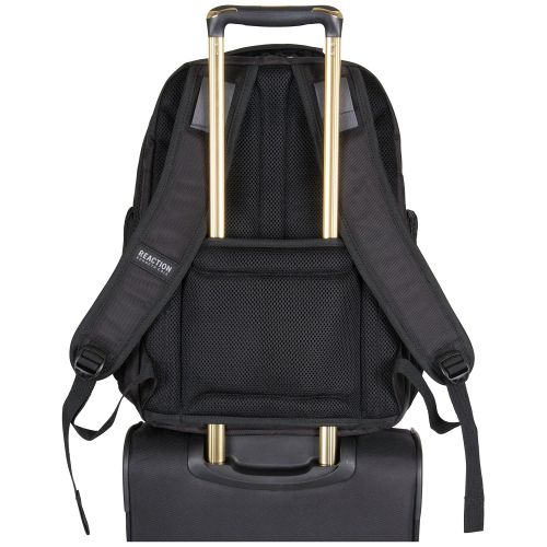  Kenneth Cole REACTION Kenneth Cole Reaction 1680d Polyester Expandable Double Gusset 17.0” Laptop Backpack, Black