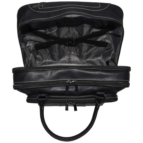  Kenneth Cole REACTION Kenneth Cole Reaction Womens Casual Fling 16 Double Gusset Top Zip Wheeled Overnighter, Black