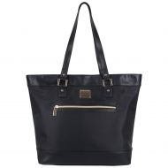 Kenneth Cole REACTION Kenneth Cole Reaction Womens Runway Call Nylon-Twill Top Zip 16 Laptop & Tablet Business Tote, Black