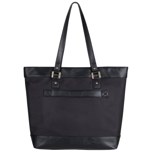  Kenneth Cole REACTION Kenneth Cole Reaction Womens Runway Call Nylon-Twill Top Zip 16 Laptop & Tablet Business Tote, Black