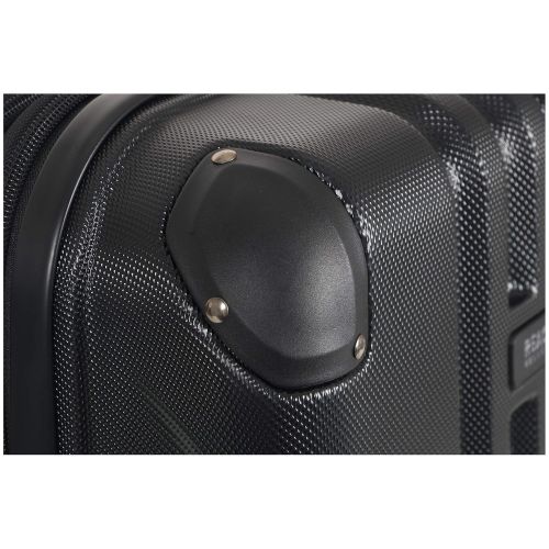  Kenneth Cole REACTION Kenneth Cole Reaction Reverb Hardside 8-Wheel 3-Piece Spinner Luggage Set: 20 Carry-on, 24, 28, Black