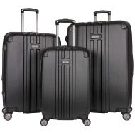 Kenneth Cole REACTION Kenneth Cole Reaction Reverb 29 Hardside Expandable 8-Wheel Spinner Checked Luggage, Light Silver
