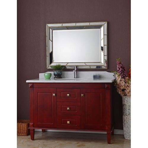  Kenroy Home Lens Accent Wall Mirror 38 Inches by 28 Inches Silver