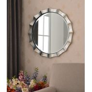 Kenroy Home Chorale Wall Mirror 34 Inch Diameter Silver