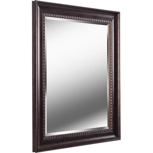  Kenroy Home Classic Beveled Mirror with Bronze Finish Frame,36 Inch Height, 30 Inch Width, 2 Inch Ext. with Bronze Finish with Gold Highlight