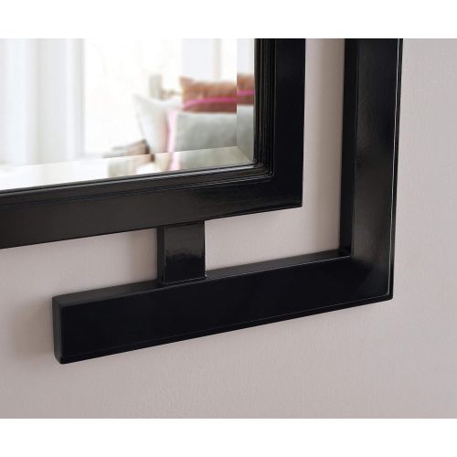  Kenroy Home Casual Wall Mirror ,41 Inch Height, 0.75 Inch Length, 29 Inch Width with Gloss Black