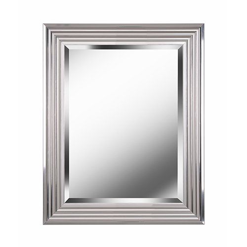  Kenroy Home Lyonesse Wall Mirror, 24, Chrome 24 x 30