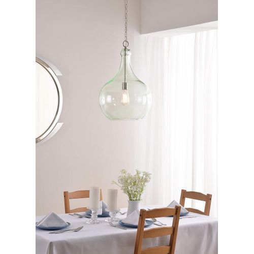  Kenroy Home 93186CLR Rhone 1 Light Pendant