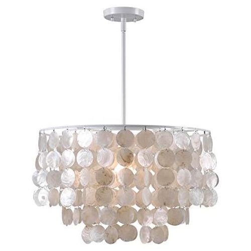  Kenroy Home 93409WH Shelley 1 Light Pendant