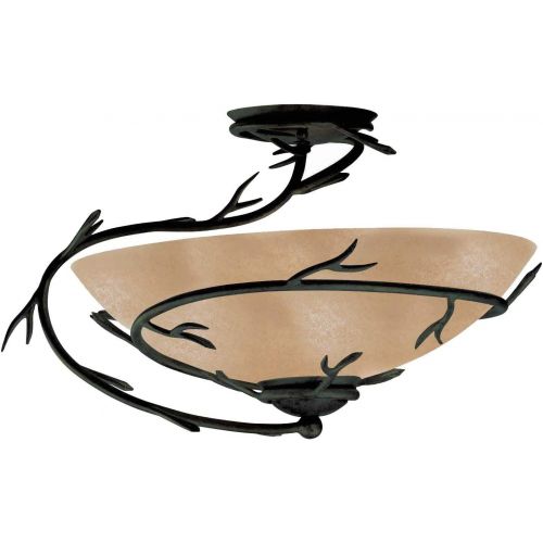  Kenroy Home 90909BRZ  Twigs 9-Light Chandelier, Blackened Bronze Finish