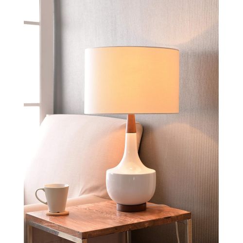  Kenroy Home 20119BS Luella Floor Lamp, Brushed Steel with White and Clear Acrylic Accents