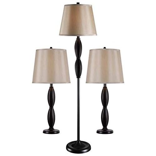  Kenroy Home 32593ORB Ripley TableFloor Lamp, 3-Pack, 13 x 29.5 x 13, Oil Rubbed Bronze Finish