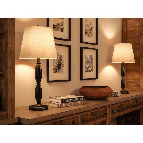  Kenroy Home 32593ORB Ripley TableFloor Lamp, 3-Pack, 13 x 29.5 x 13, Oil Rubbed Bronze Finish