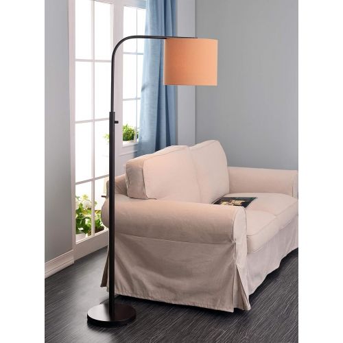  Kenroy Home Bridgeton Arc Floor Lamp, Bronze