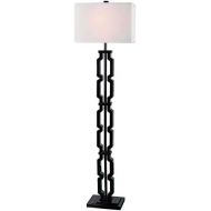 Kenroy Home 32497BL Octo Floor Lamp, 16 x 60 x 9, Black Finish
