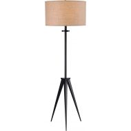 Kenroy Home 32263BS Foster Floor Lamp, Brushed Steel Finish