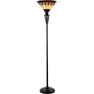 Kenroy Home Harmond Tiffany Table Lamp, Bronze Finish