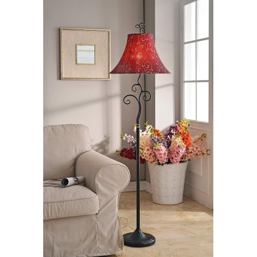  Kenroy Home 31381BRZ Richardson Floor Lamp