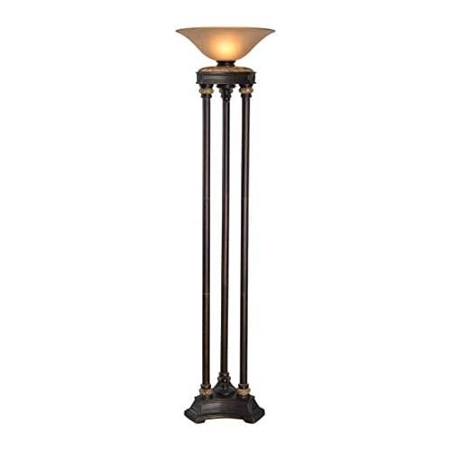  Kenroy Home 32066ORB Colossus 3 Pole Torchiere, 72H,Oil Rubbed Bronze Finish wMarble Finished Accent