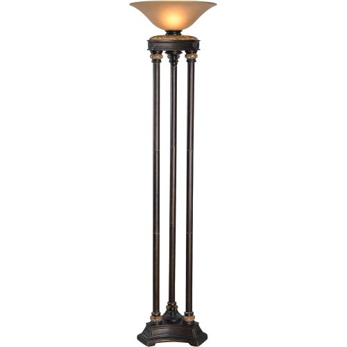  Kenroy Home 32066ORB Colossus 3 Pole Torchiere, 72H,Oil Rubbed Bronze Finish wMarble Finished Accent