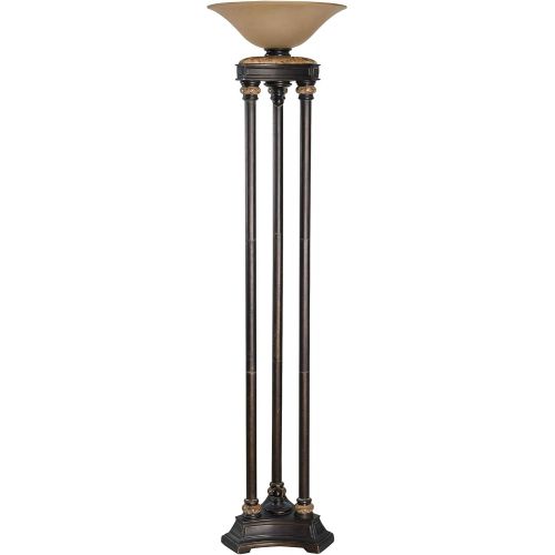  Kenroy Home 32066ORB Colossus 3 Pole Torchiere, 72H,Oil Rubbed Bronze Finish wMarble Finished Accent