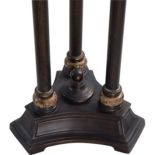  Kenroy Home 32066ORB Colossus 3 Pole Torchiere, 72H,Oil Rubbed Bronze Finish wMarble Finished Accent