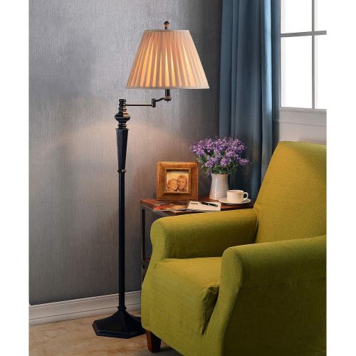  Kenroy Home 20612ORB Chesapeake Swing Arm Floor Lamp, Oil Rubbed Bronze