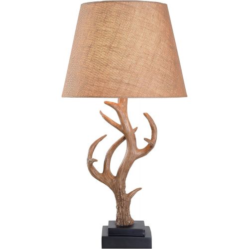  Kenroy Home 32582ANT Buckhorn Table Lamp