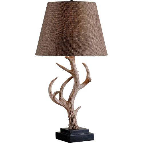  Kenroy Home 32582ANT Buckhorn Table Lamp