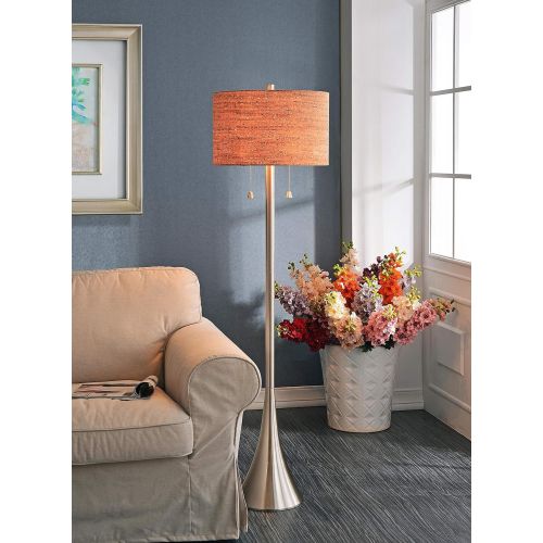  Kenroy Home 32093BS Bulletin Floor Lamp