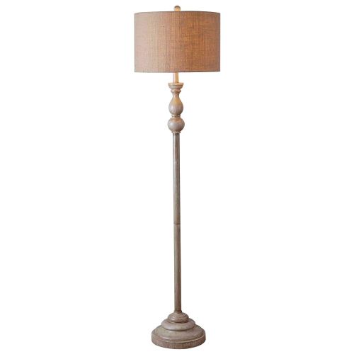  Kenroy Home 32237TA Bennett Floor Lamp, Toasted Almond Finish, 59 x 15 x 15