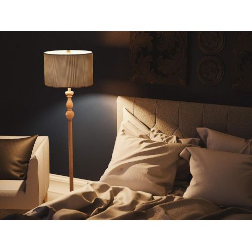  Kenroy Home 32237TA Bennett Floor Lamp, Toasted Almond Finish, 59 x 15 x 15