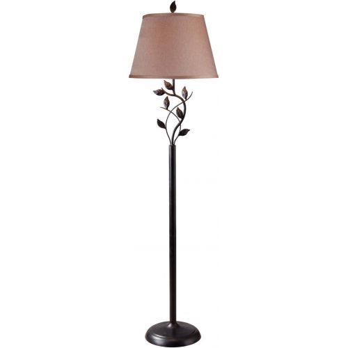  Kenroy Home 32240ORB Ashlen Floor Lamp, 59 Inch Height, 15 Inch Diameter, Oil Rubbed Bronze Finish