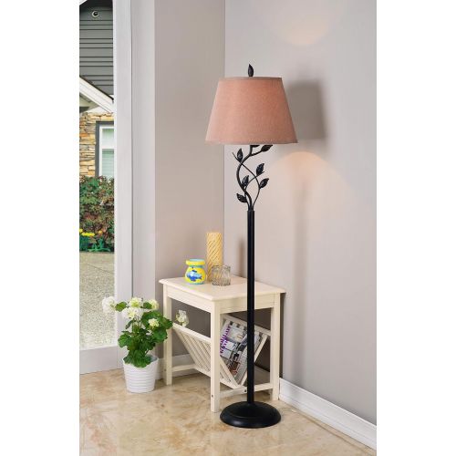  Kenroy Home 32240ORB Ashlen Floor Lamp, 59 Inch Height, 15 Inch Diameter, Oil Rubbed Bronze Finish