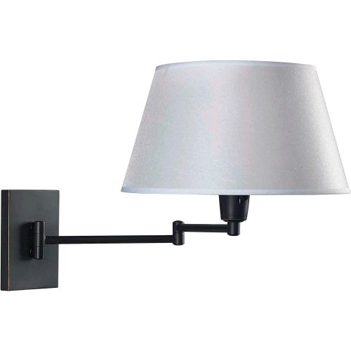  Kenroy Home 30110BLKP Simplicity Wall Swing arm lamp, 64 Inch Height, 15 Inch Width, Matte Black