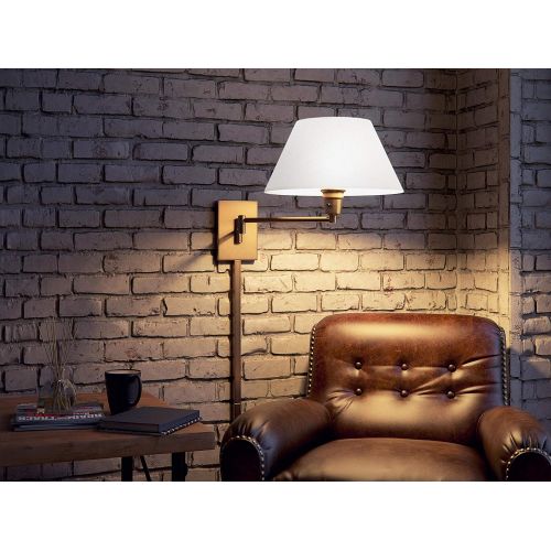  Kenroy Home 30110BLKP Simplicity Wall Swing arm lamp, 64 Inch Height, 15 Inch Width, Matte Black