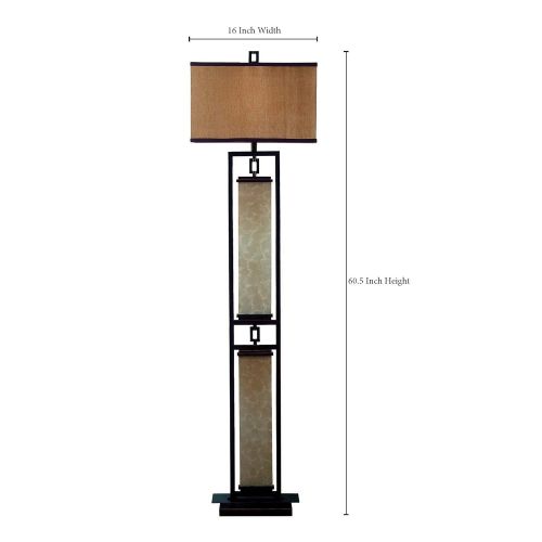  Kenroy Home 30742ORB Plateau Floor Lamp, Oil Rubbed Bronze