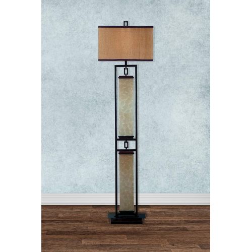  Kenroy Home 30742ORB Plateau Floor Lamp, Oil Rubbed Bronze