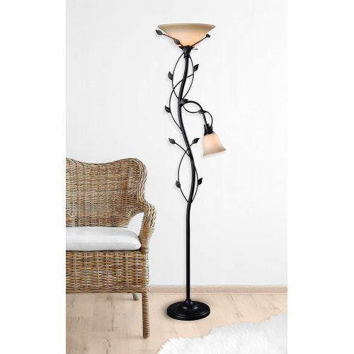  Kenroy Home 32241 Callahan Floor Lamp/Torchiere 72 Inch Height Oil Rubbed Bronze