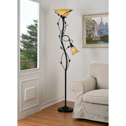  Kenroy Home 32241 Callahan Floor Lamp/Torchiere 72 Inch Height Oil Rubbed Bronze