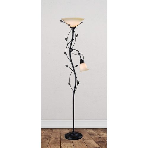  Kenroy Home 32241 Callahan Floor Lamp/Torchiere 72 Inch Height Oil Rubbed Bronze