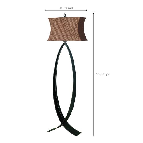  Kenroy Home 30961OBZ Pisces Floor Lamp, Bronze