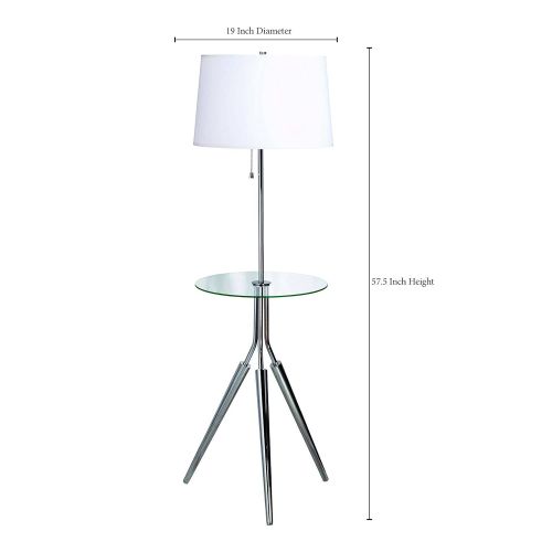  Kenroy Home 30510CH Rosie Floor Lamp, Chrome