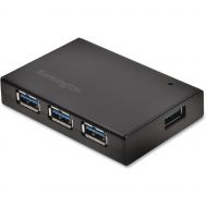Kensington, KMW33979, UH4000C USB 3.0 4-Port HubCharger, 1, Black