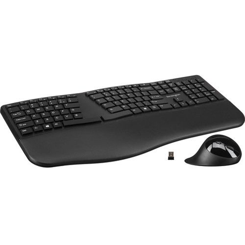  Kensington Pro Fit Ergo Wireless Keyboard and Mouse (Black)