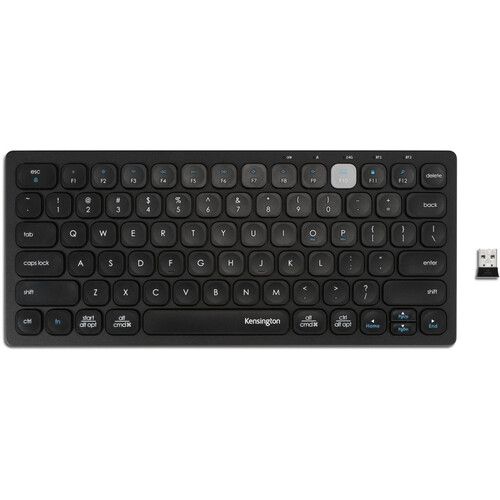  Kensington Multi-Device Dual Wireless Compact Keyboard (Black)