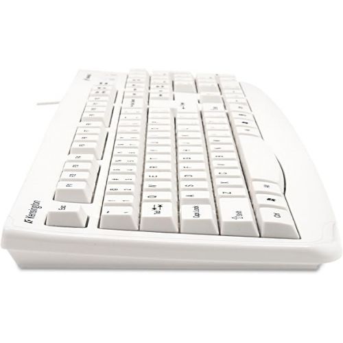  Kensington Pro Fit USB Washable Keyboard, White (K64406US)