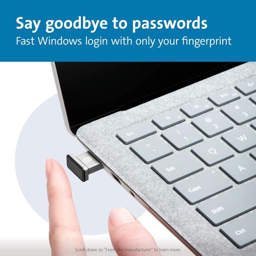  [아마존베스트]Kensington VeriMark IT Fingerprint Key - FIDO2/WebAuth, Windows Hello & Windows Hello for Business (K64704WW)
